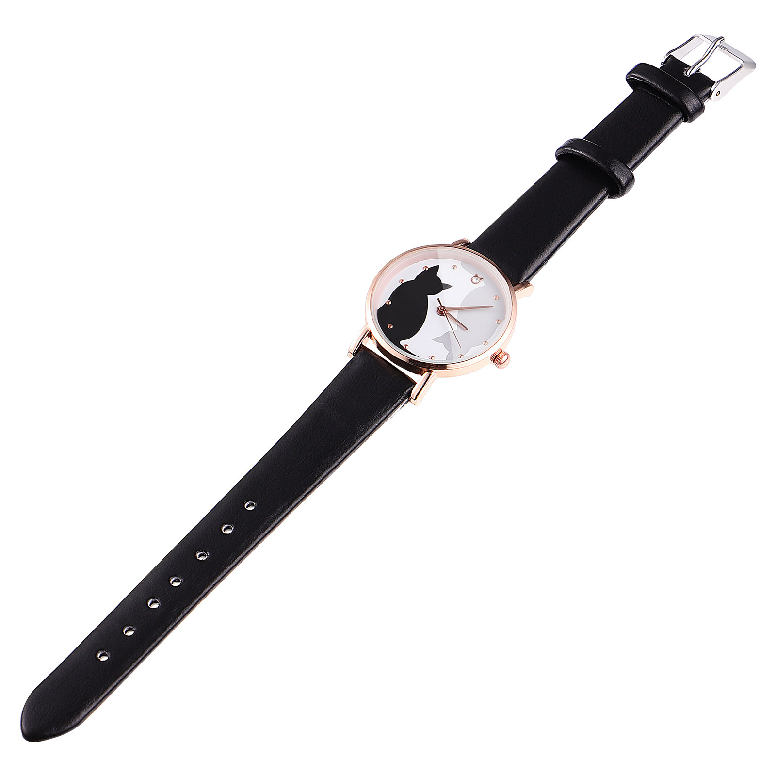 Jam Tangan Anak Motif Kucing K - Luxury Watch Gold And Black ulasan dan harga