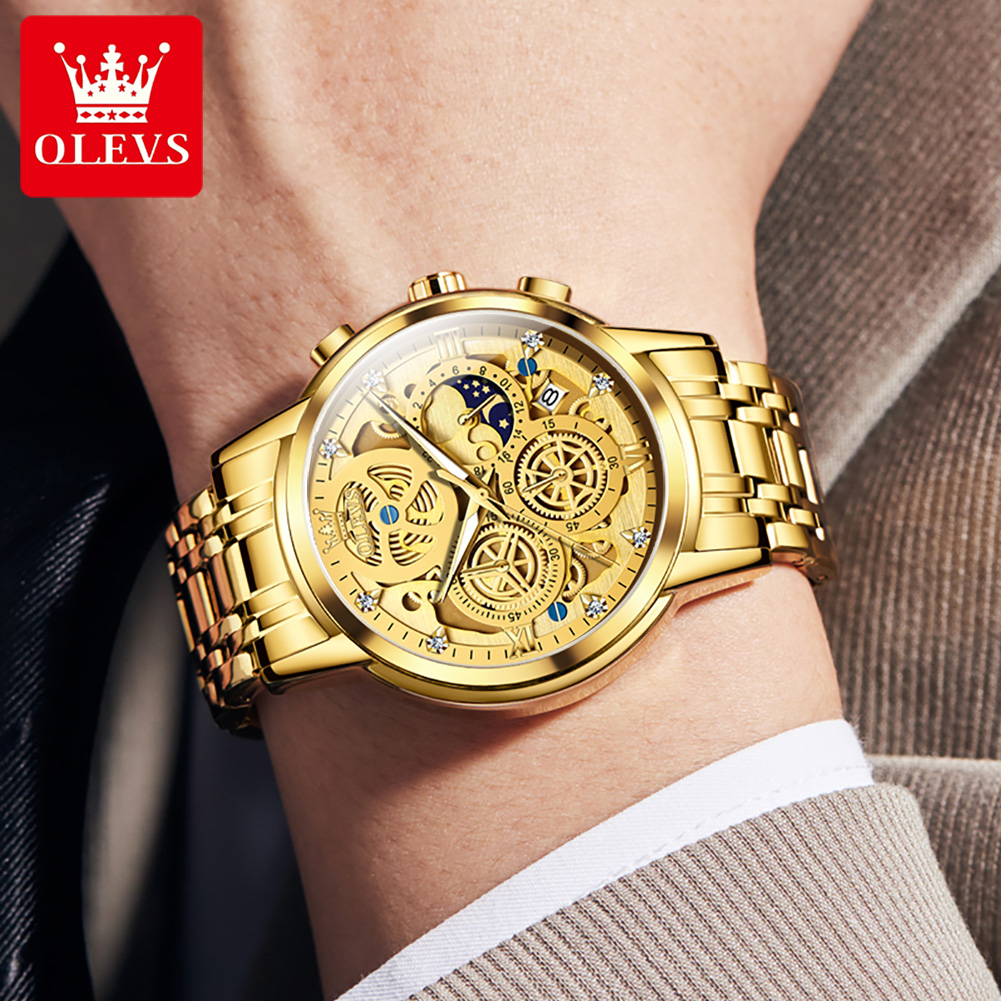 OLEVS 9947 Jam Tangan Pria Jam - Luxury Watch All Brands ulasan dan harga