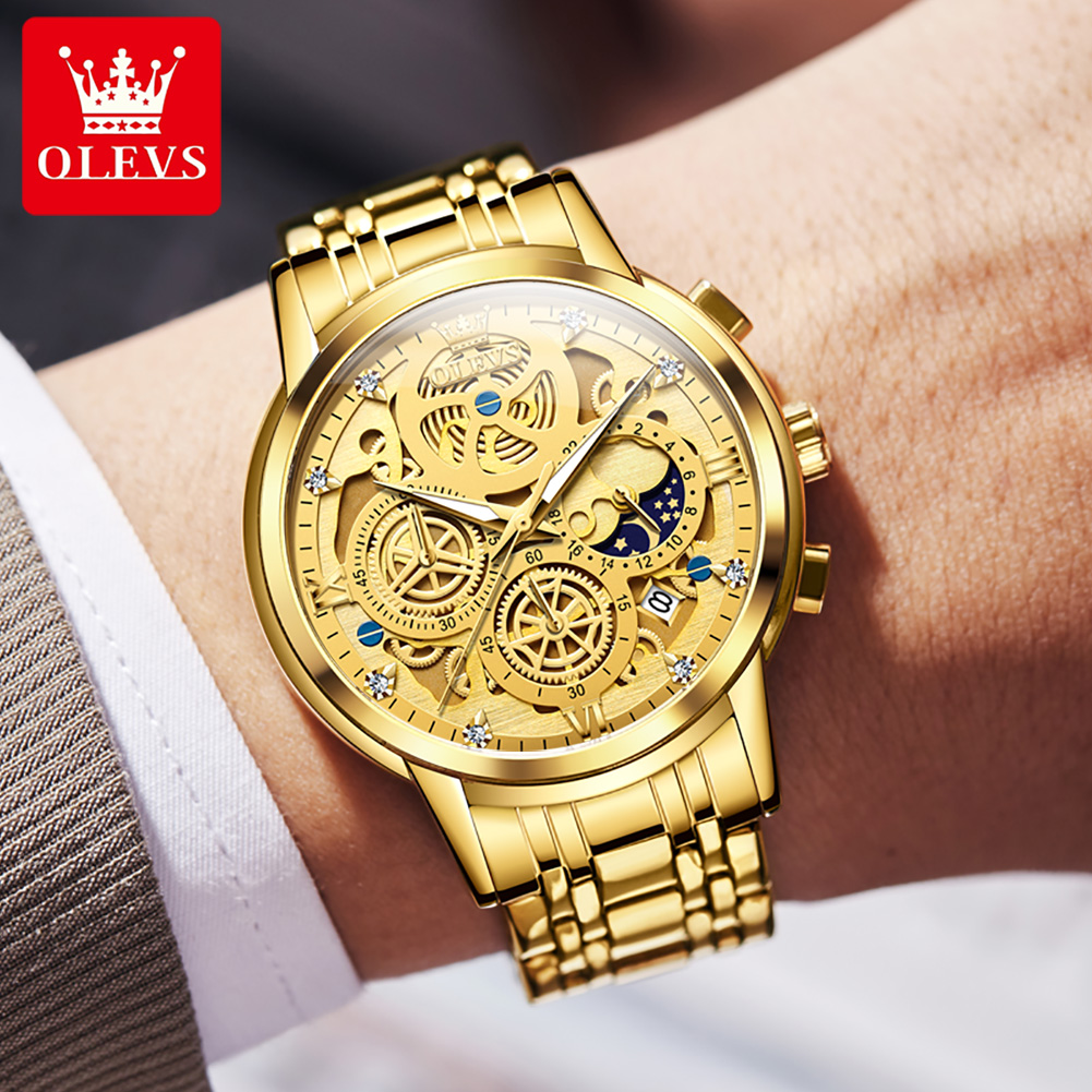 OLEVS 9947 Jam Tangan Pria Jam - Luxury Watch All Brands ulasan dan harga