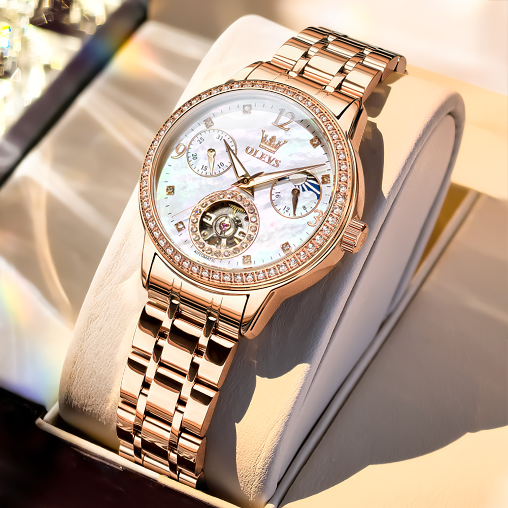 OLEVS Jam Tangan Wanita Jam Ta - Luxury Quartz Watch Brands ulasan dan harga
