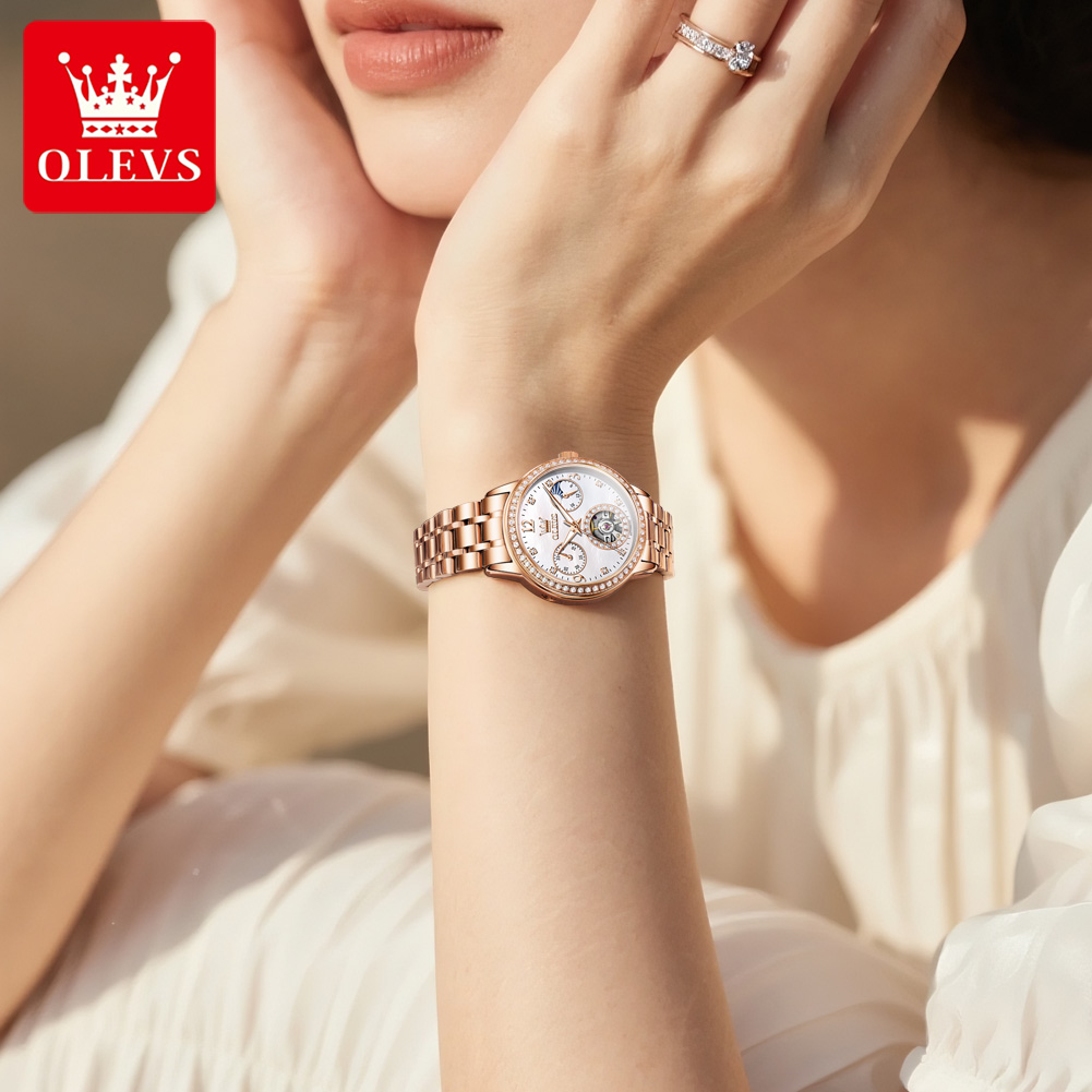 OLEVS Jam Tangan Wanita Jam Ta - Luxury Quartz Watch Brands ulasan dan harga