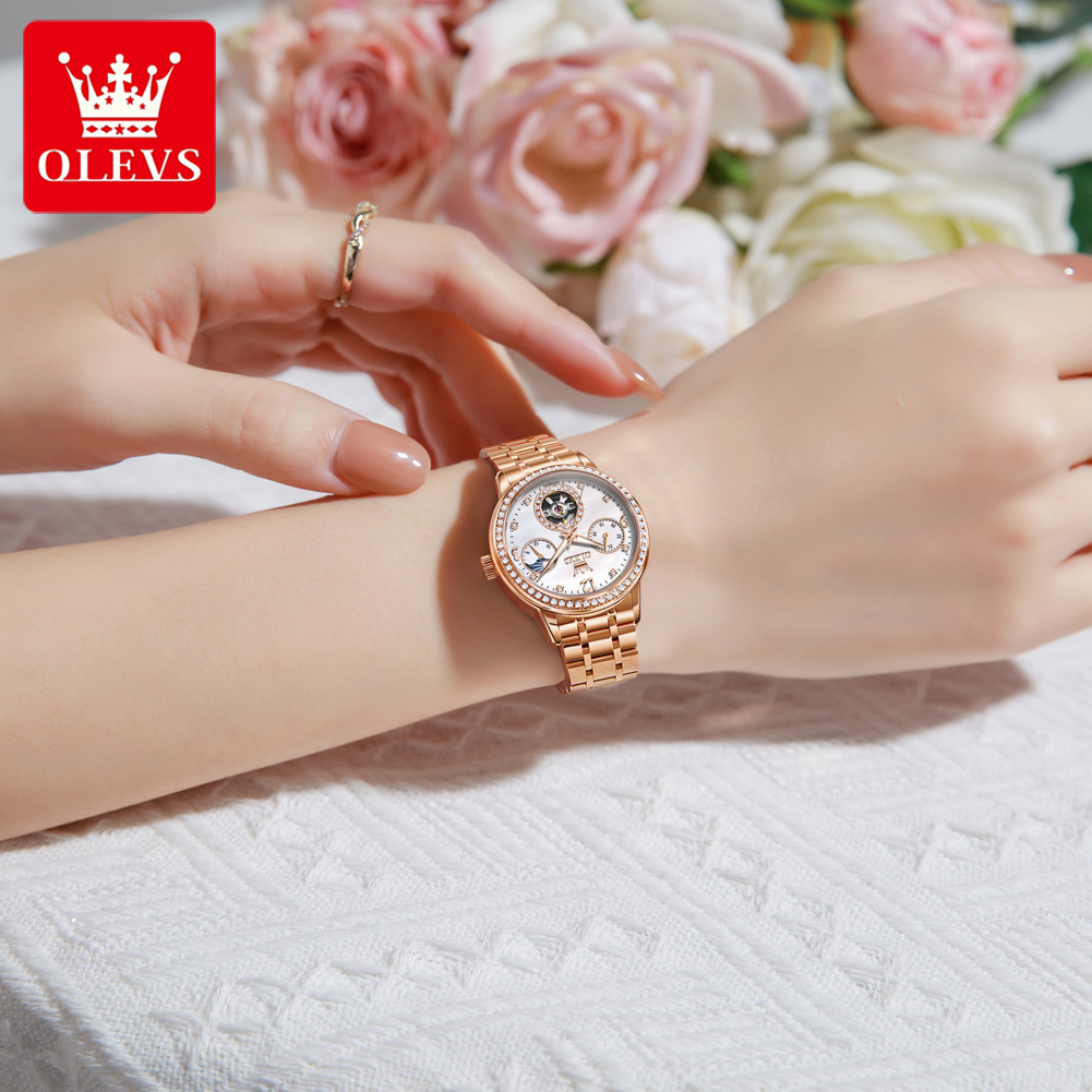 OLEVS Jam Tangan Wanita Jam Ta - Luxury Quartz Watch Brands ulasan dan harga