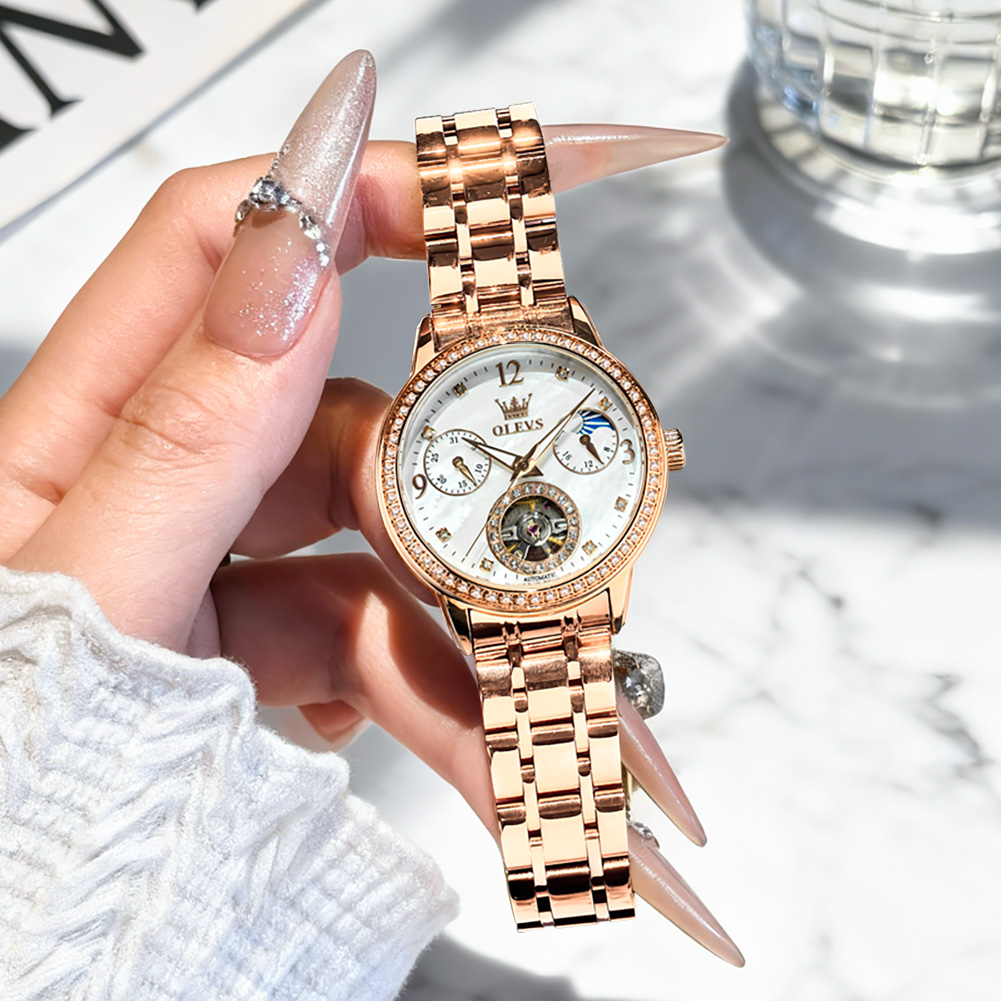 OLEVS Jam Tangan Wanita Jam Ta - Luxury Quartz Watch Brands ulasan dan harga