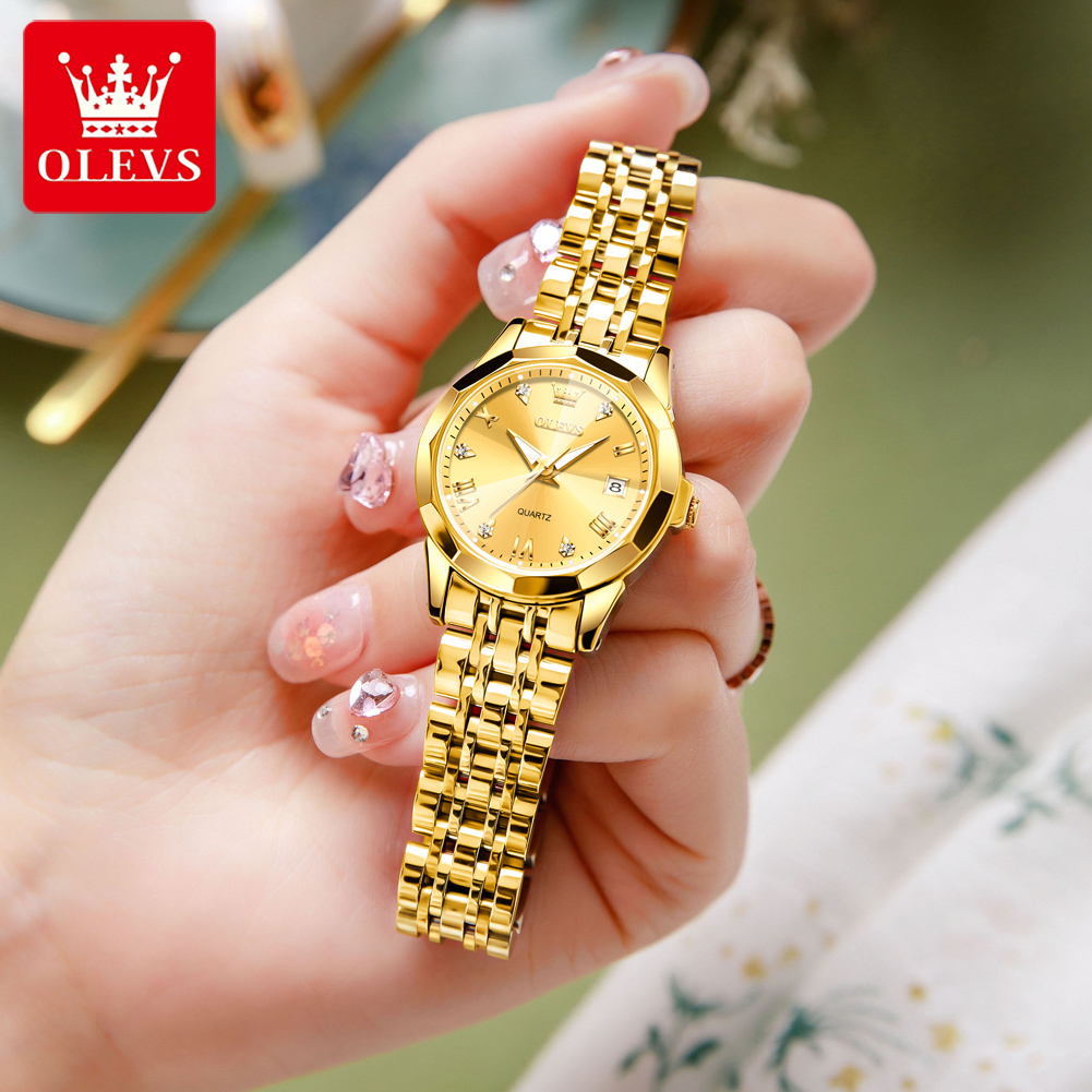 OLEVS jam tangan emas wanita,  - Luxury Watch Cheap ulasan dan harga