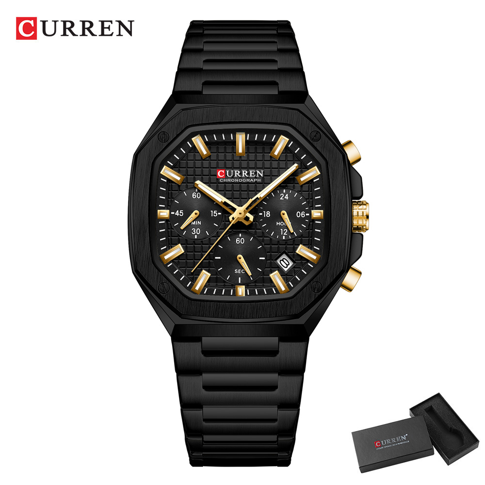 CURREN Jam Tangan Chrono Perse - Luxury Watch Dial ulasan dan harga