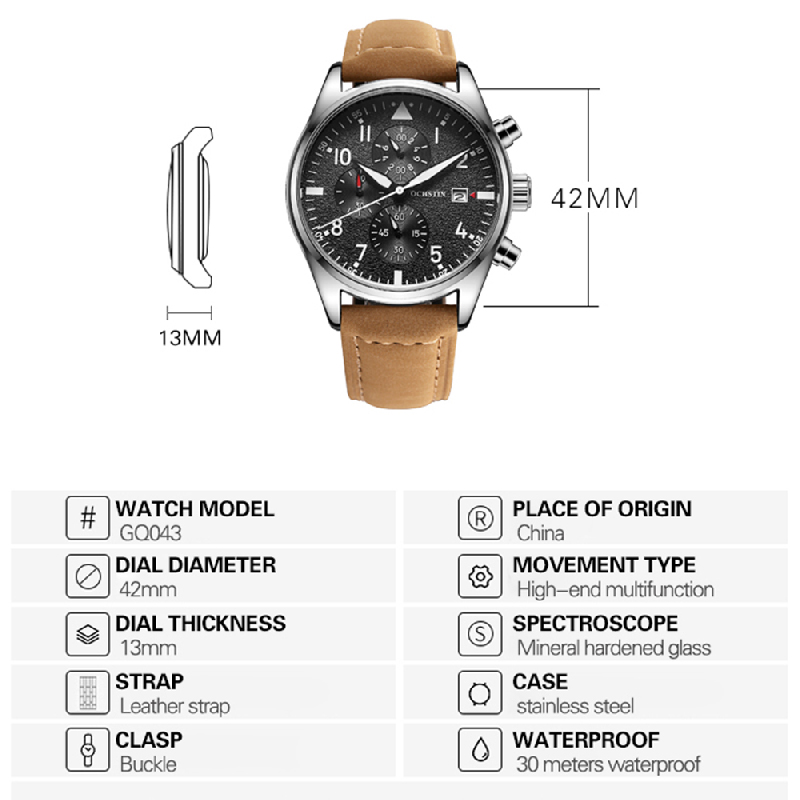 OCHSTIN Jam Tangan Chronograph - Open Heart Watch ulasan dan harga