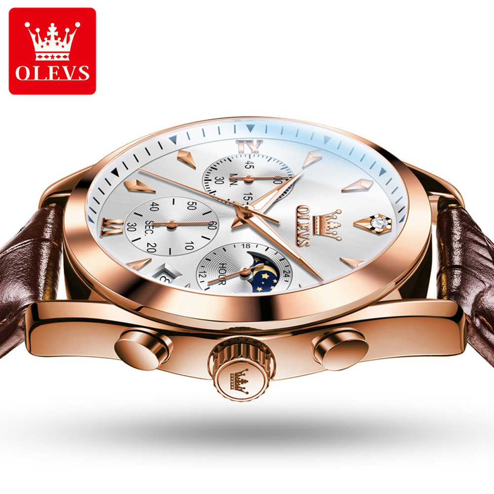 OLEVS jam tangan Quartz pria,  - Luxury Watch Manufacturers ulasan dan harga