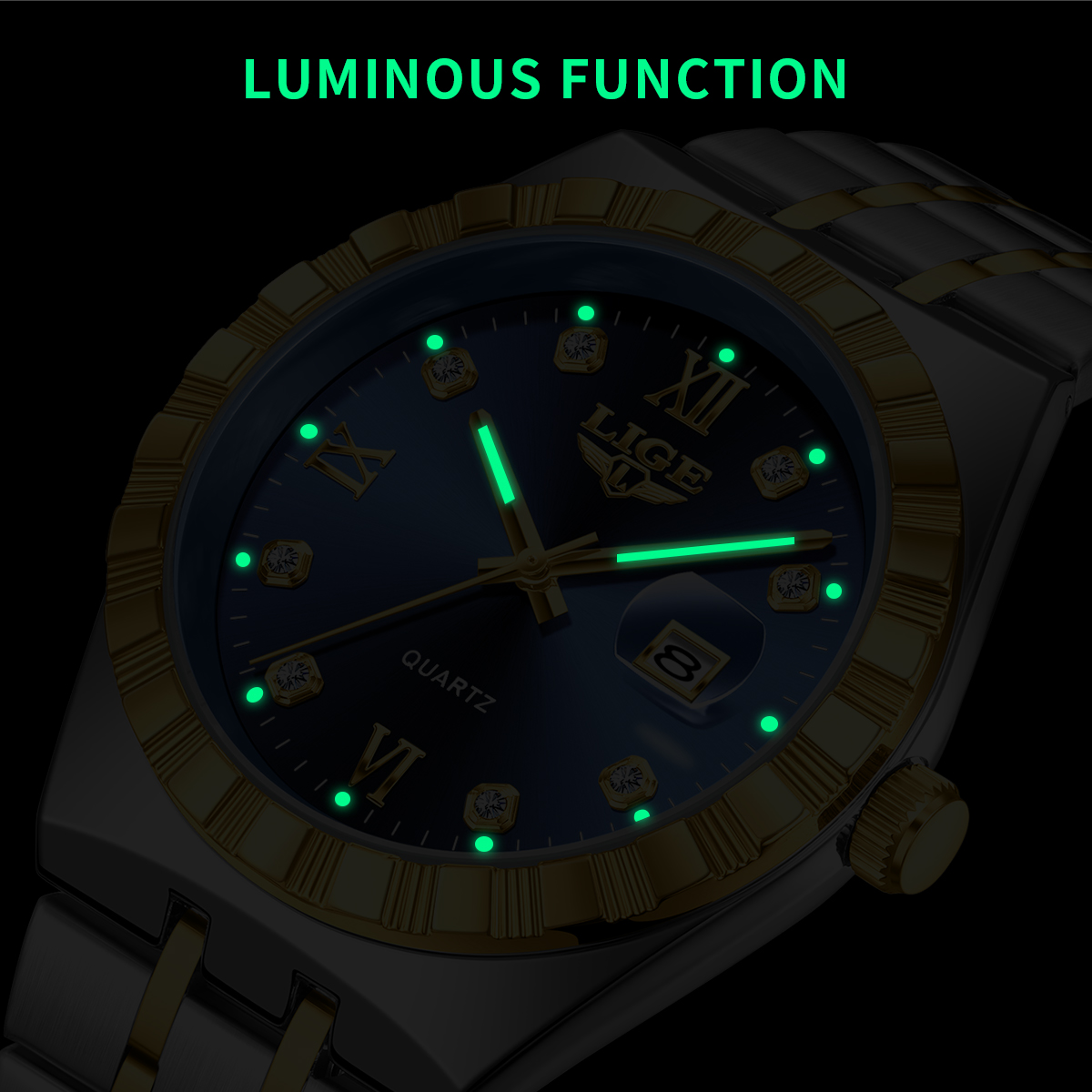 Jam Tangan Pria LIGE, Merek Te - Luxury Quartz Watch Brands ulasan dan harga