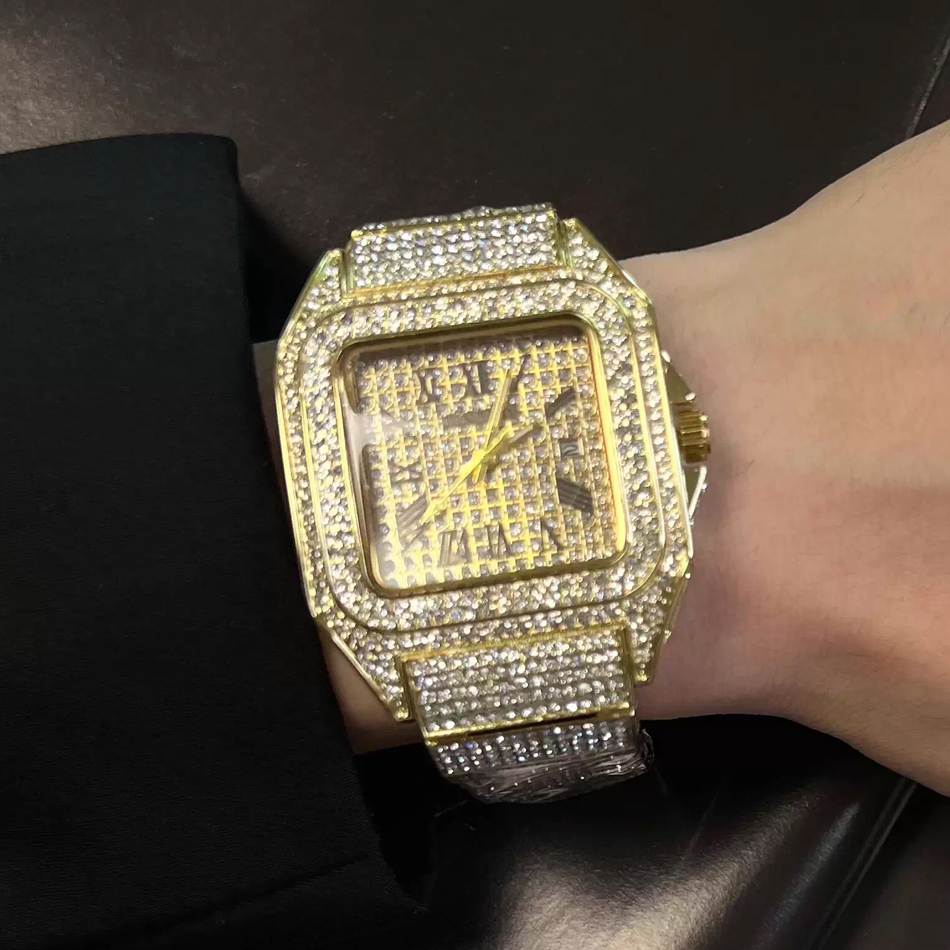 Jam Tangan Pria Warna Emas ata - Luxury Watch Gold And Black ulasan dan harga