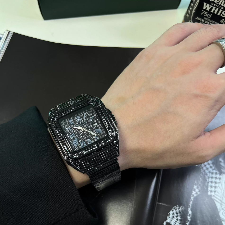 Jam Tangan Pria Warna Emas ata - Luxury Watch Gold And Black ulasan dan harga