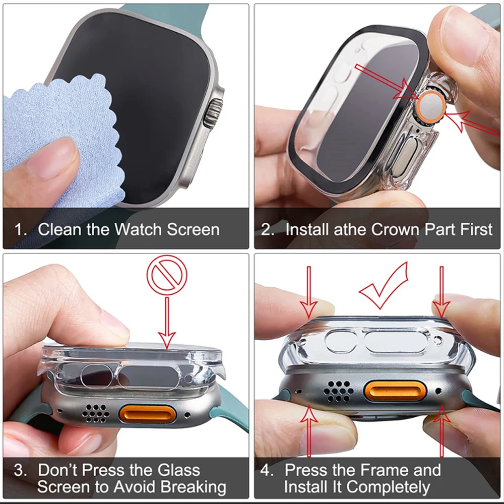 Kaca + casing untuk Apple Watc - Luxury Watch Apple ulasan dan harga