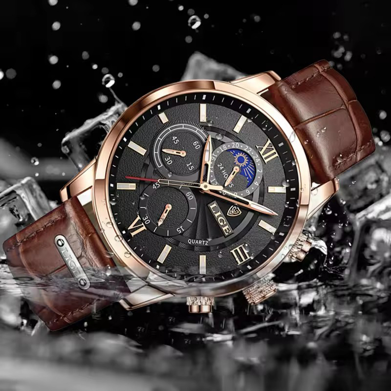 LIGE jam tangan pria, jam tang - Luxury Watch Manufacturers ulasan dan harga